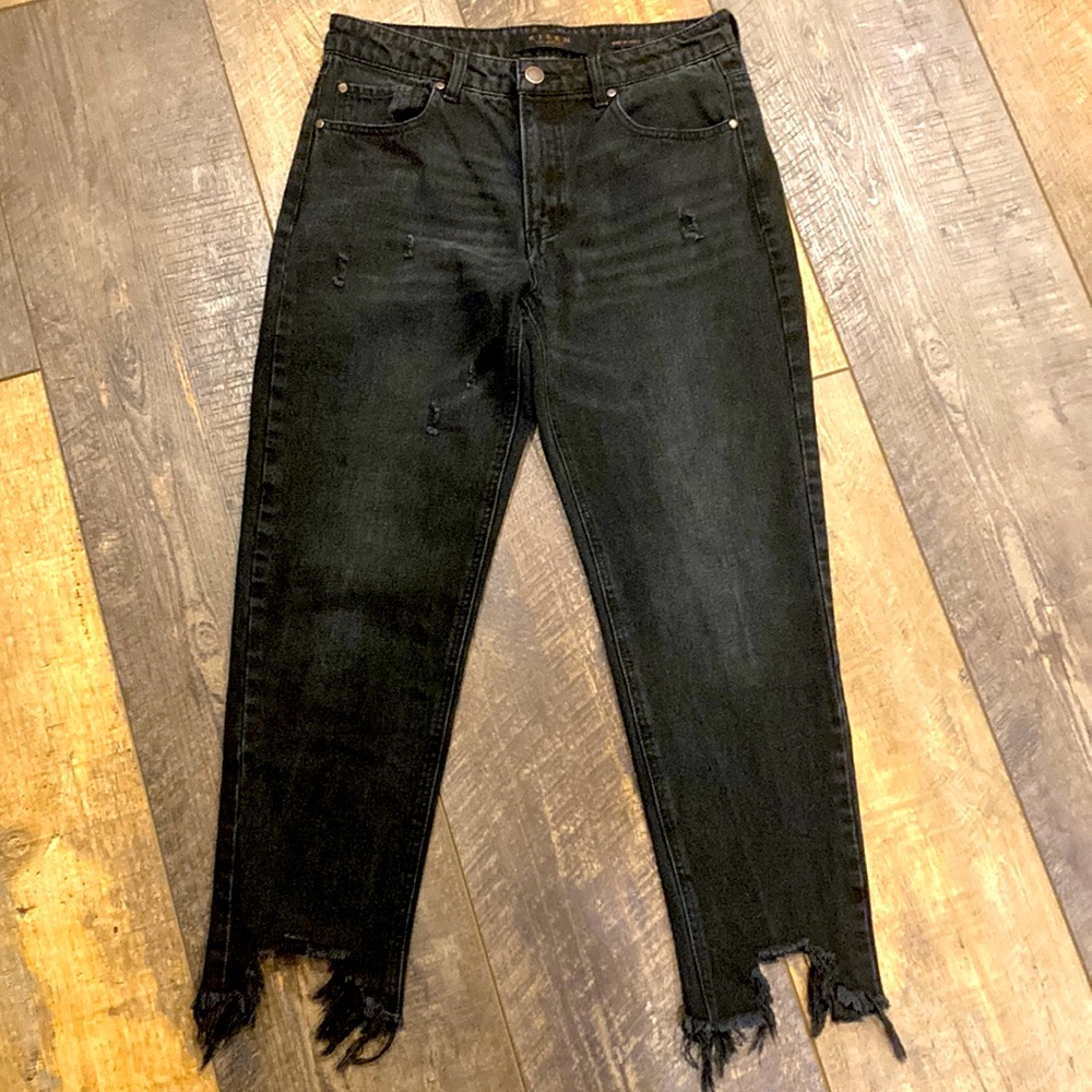 Risen black distressed jeans
